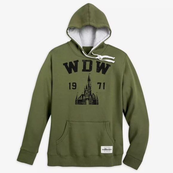 Disney Other - Disney Parks Walt Disney World 1971 Castle Hoodie Olive Green size XXL